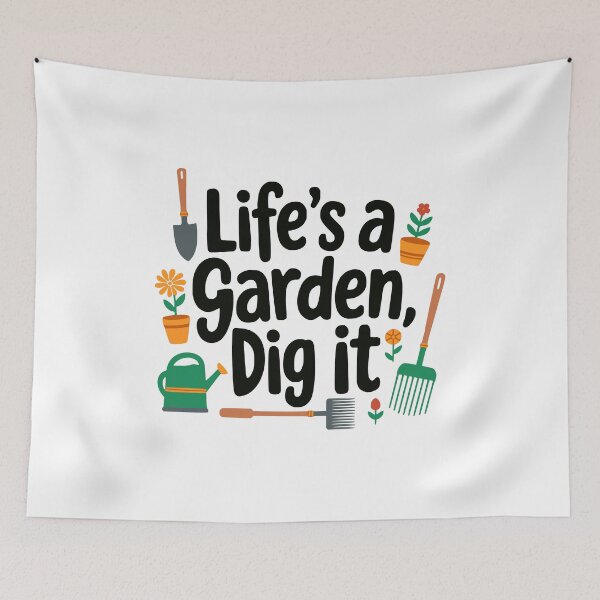 Item preview, Life Is A Garden Dig It. Funny Gardening Humor designed and sold by PMCreative.