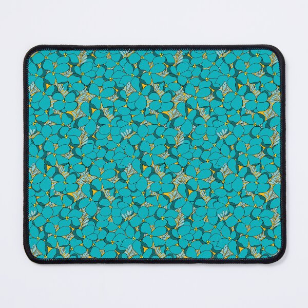 Item preview, Tutti flowers turquoise version orange background designed and sold by GENEST-V.