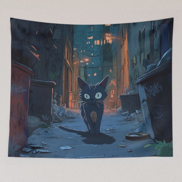 Item preview, Hungry Street Cat designed and sold by GrinGalore.