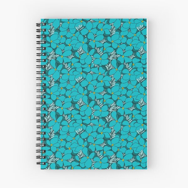 Item preview, Tutti flowers turquoise version blue background designed and sold by GENEST-V.