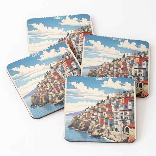 Item preview, Valparaiso Chile Retro Vintage Poster Tourism  designed and sold by TravelersGems.