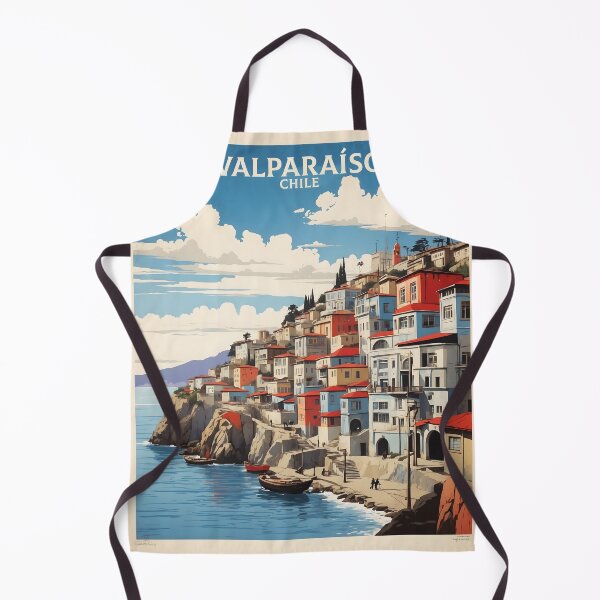 Item preview, Valparaiso Chile Retro Vintage Poster Tourism designed and sold by TravelersGems.