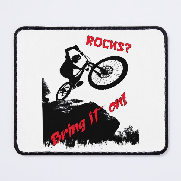 Item preview, Rock Rider - Bring It On! MTB Downhill T-shirt designed and sold by Grindcorer.