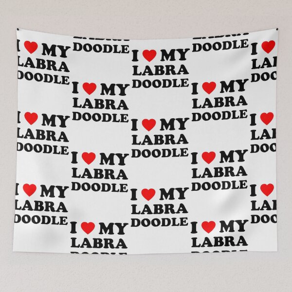 Item preview, I Love My Labradoodle Style NY Heart Dog Gift designed and sold by Guarddogdrive.