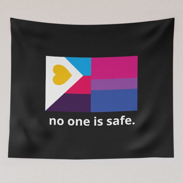 Item preview, No One Is Safe – Funny Polyamorous Bisexual designed and sold by Furia LGBTQ+ Accessories.