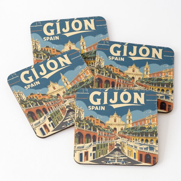 Item preview, Gijon Spain Vintage Travel Tourism designed and sold by TravelersGems.
