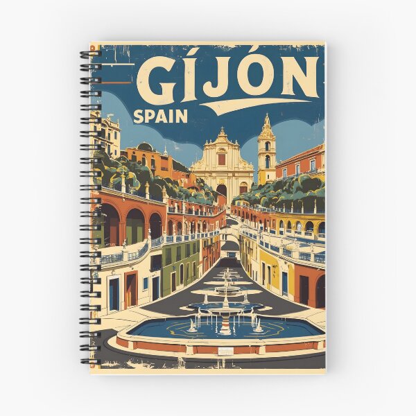 Item preview, Gijon Spain Vintage Travel Tourism designed and sold by TravelersGems.