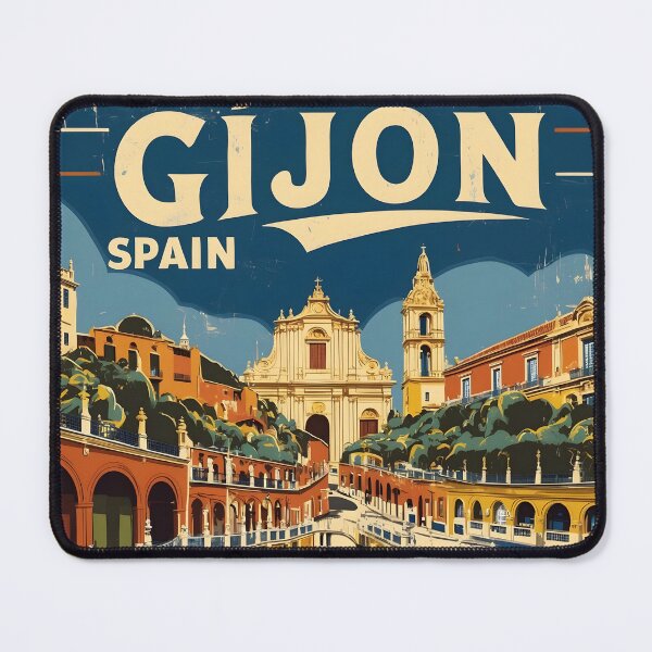 Item preview, Gijon Spain Vintage Travel Tourism designed and sold by TravelersGems.