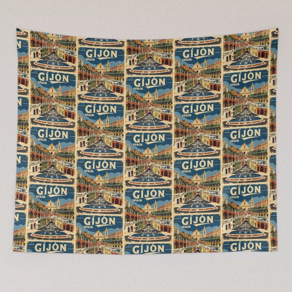 Item preview, Gijon Spain Vintage Travel Tourism designed and sold by TravelersGems.