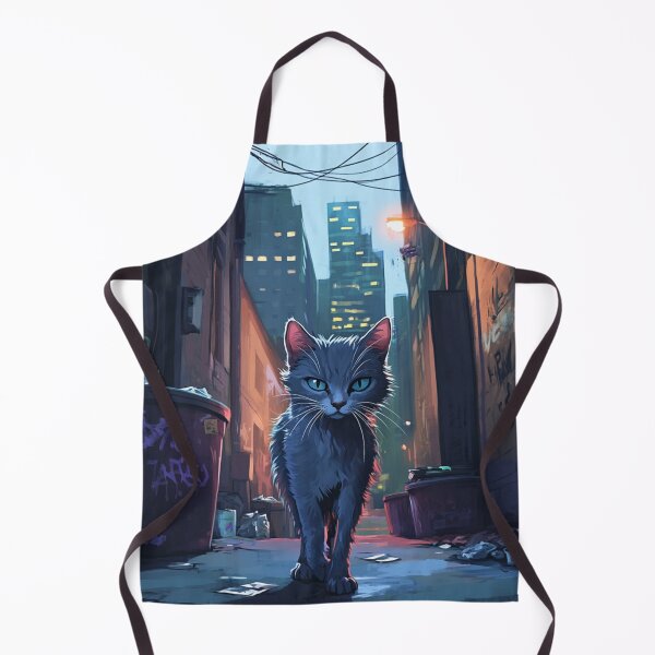 Item preview, Grey Street Cat With Blue Eyes designed and sold by GrinGalore.