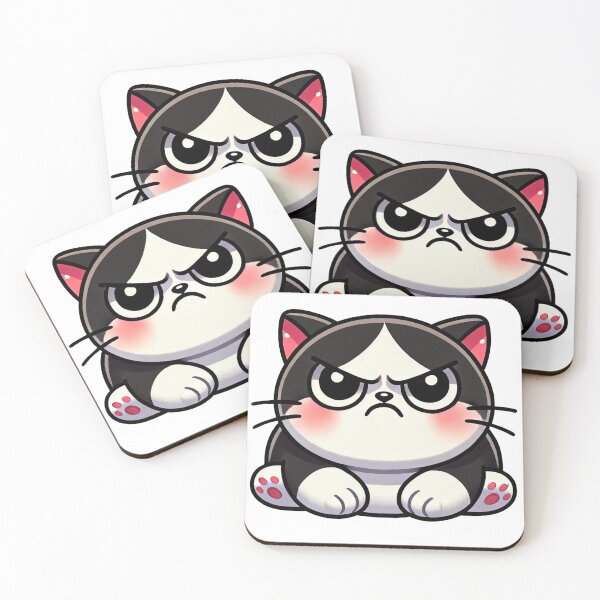 Item preview, Angry cat designed and sold by Vateira.