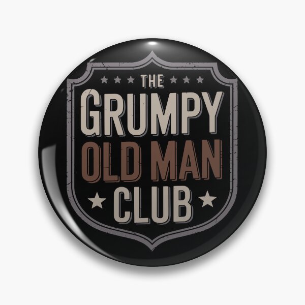 Item preview, The Grumpy Old Man Club, Vintage Style Funny Old Man Humor designed and sold by madtoyman.