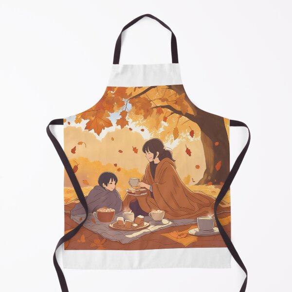 Item preview, Cozy Fall Picnic Scene – Blankets, Leaves, and Warm Drinks designed and sold by Stefiivn.