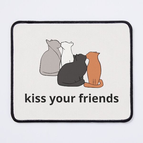 Item preview, Kiss Your Friends – Polyamory and Relationship Anarchy designed and sold by Furia LGBTQ+ Accessories.
