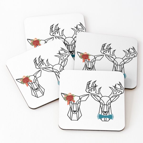 Item preview, Mr. and Mrs. Deer, Deer Couple, Deer Family, Love You Dearly designed and sold by Spike The Punch Design Co..