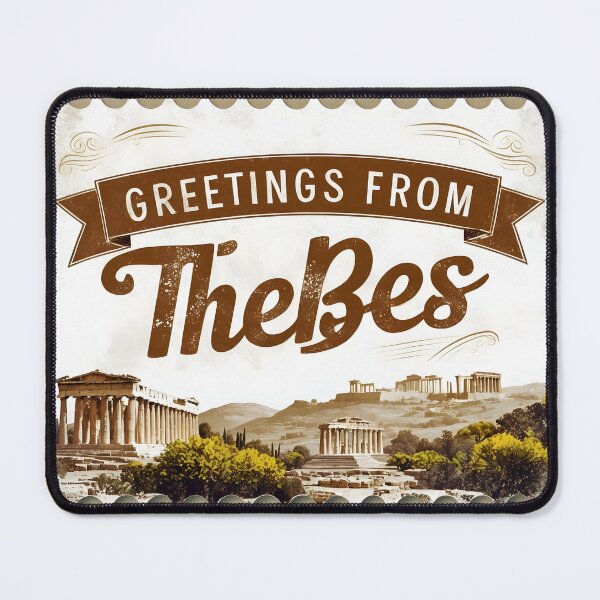 Item preview, Greetings from Thebes Central Greece Postcard Vintage Retro Travel Vintage designed and sold by TravelPostcardGems.