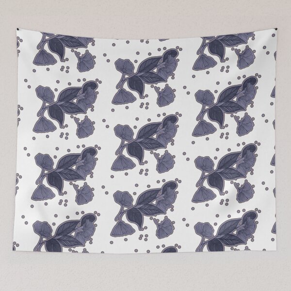 Item preview, Flowering branch with blue tinted felt designed and sold by GENEST-V.
