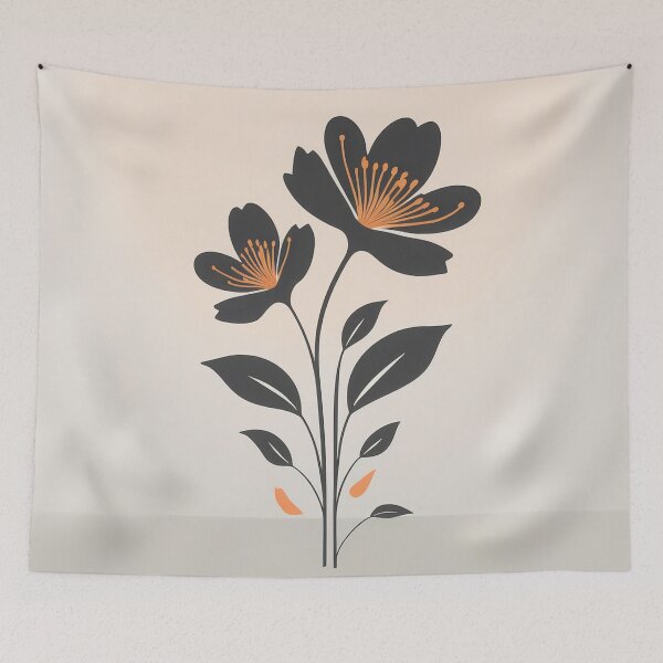 Item preview, Un diseño de silueta de flor minimalista. designed and sold by HEMRO.