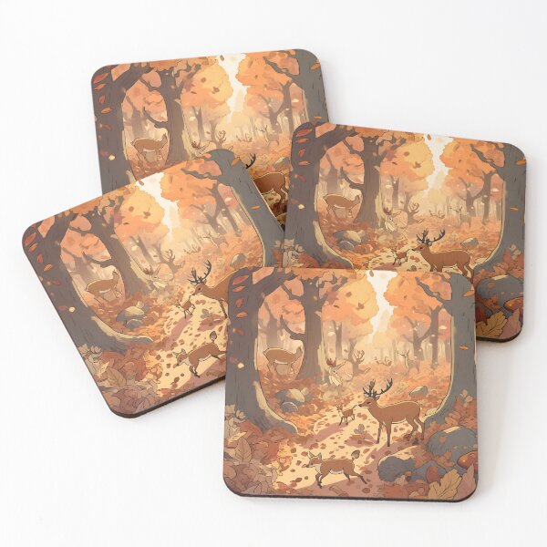 Item preview, Enchanted Fall Forest – Woodland Creatures and Autumn Magic designed and sold by Stefiivn.
