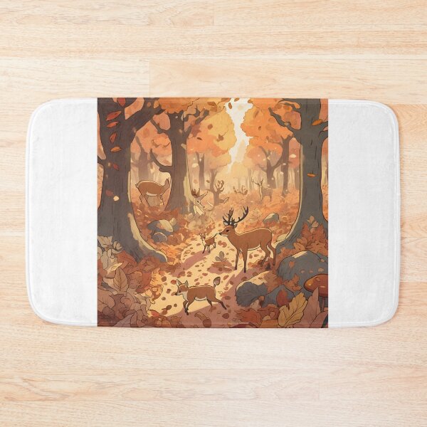 Item preview, Enchanted Fall Forest – Woodland Creatures and Autumn Magic designed and sold by Stefiivn.