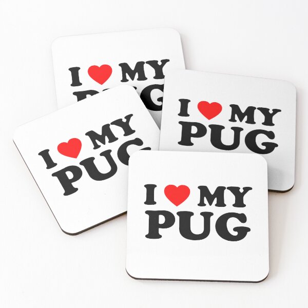 Item preview, I Love My Pug Style NY Heart Dog Gift designed and sold by Guarddogdrive.