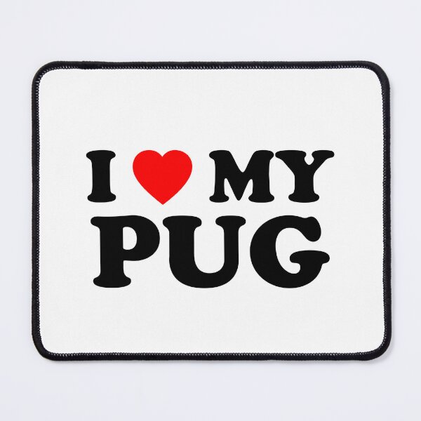 Item preview, I Love My Pug Style NY Heart Dog Gift designed and sold by Guarddogdrive.