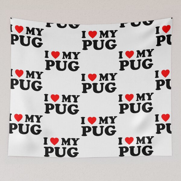 Item preview, I Love My Pug Style NY Heart Dog Gift designed and sold by Guarddogdrive.