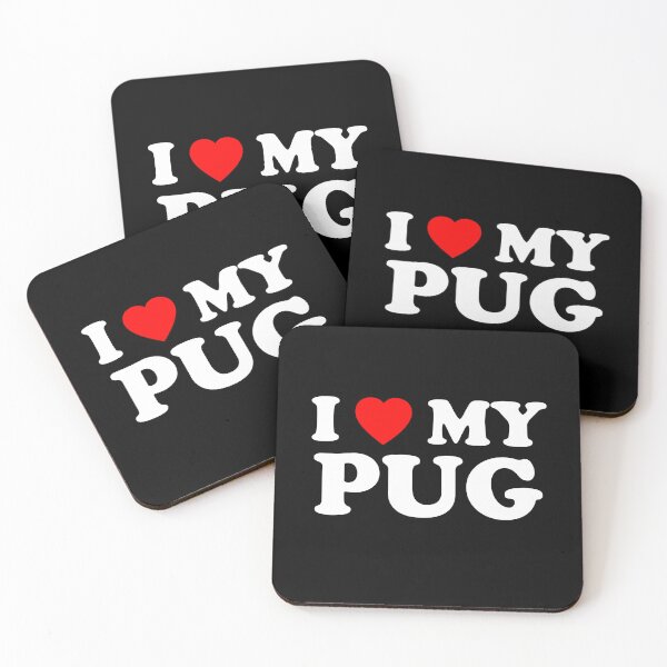 Item preview, I Love My Pug Style NY Heart Dog Gift designed and sold by Guarddogdrive.