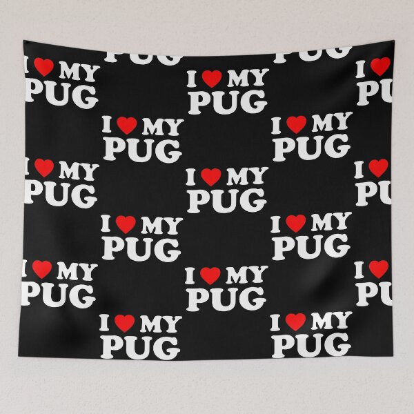 Item preview, I Love My Pug Style NY Heart Dog Gift designed and sold by Guarddogdrive.