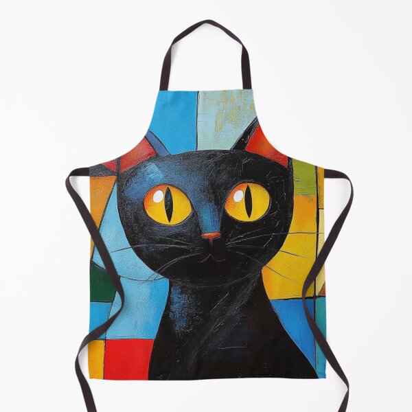 Item preview, Black Cat With Round Yellow Eyes designed and sold by GrinGalore.