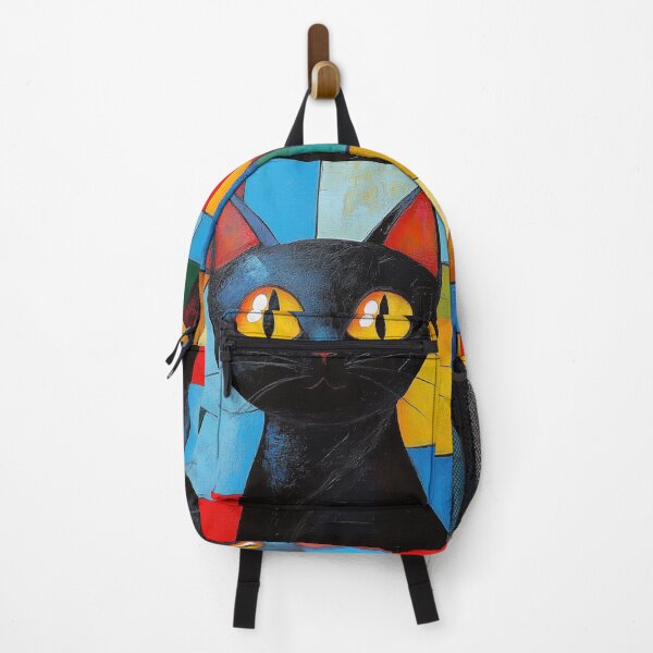 Item preview, Black Cat With Round Yellow Eyes designed and sold by GrinGalore.