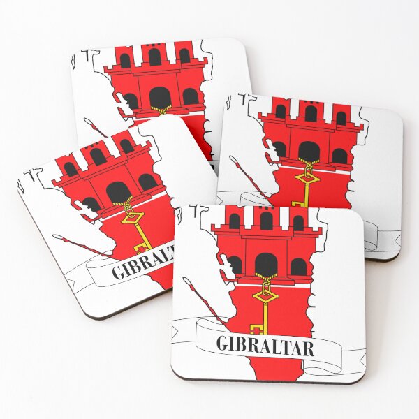 Item preview, gibraltar flag map designed and sold by visual adventures.