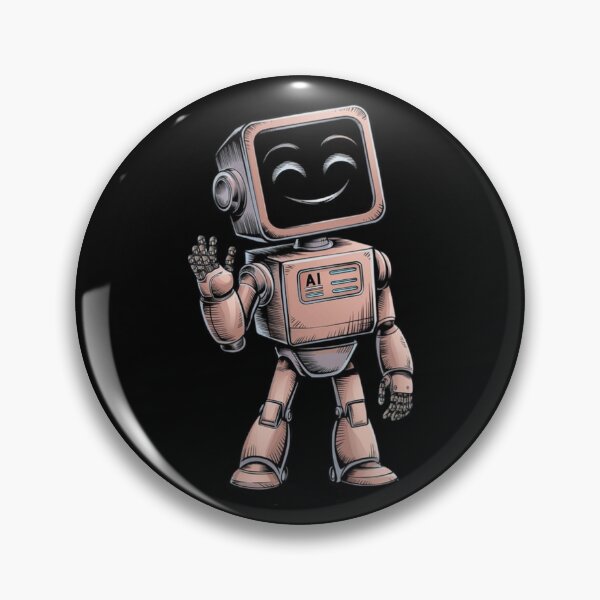 Item preview, Smiling AI Robot - Cute Friendly Tech Design designed and sold by love3617.