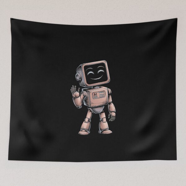 Item preview, Smiling AI Robot - Cute Friendly Tech Design designed and sold by love3617.