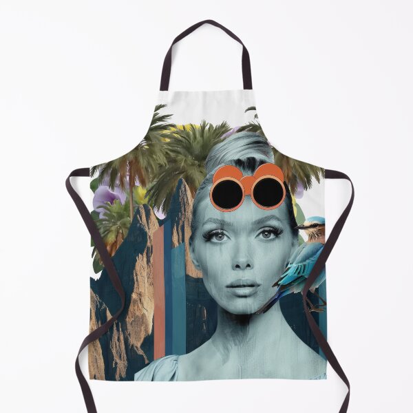 Item preview, Collage Wall Art T-shirt Design: Girl with Palm Trees designed and sold by ForeverPrintsOK.