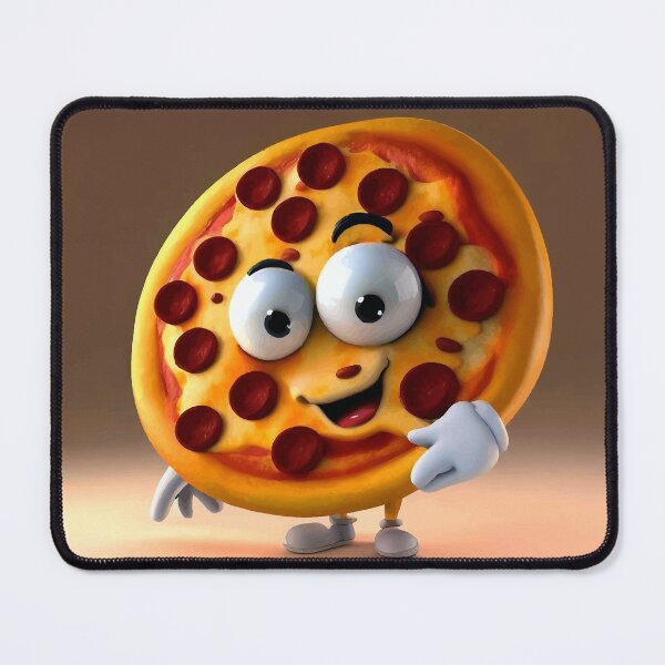 Item preview, Cute Cartoon Pizza Character Art designed and sold by ZetaDream.