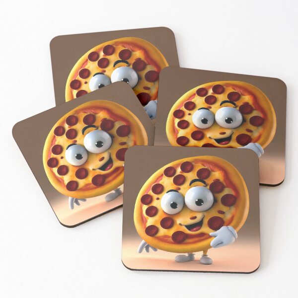Item preview, Cute Cartoon Pizza Character Art designed and sold by ZetaDream.