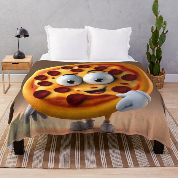 Item preview, Cute Cartoon Pizza Character Art designed and sold by ZetaDream.