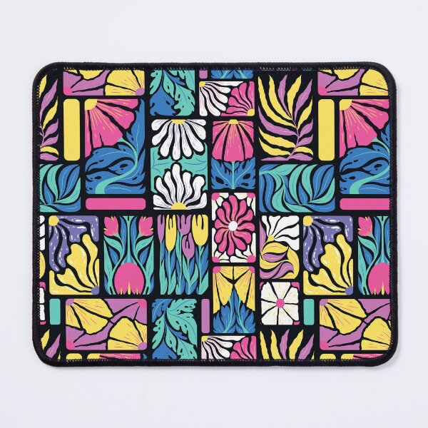 Item preview, Abstract colorful flowers, leaves, branches pattern designed and sold by DarianaArt.