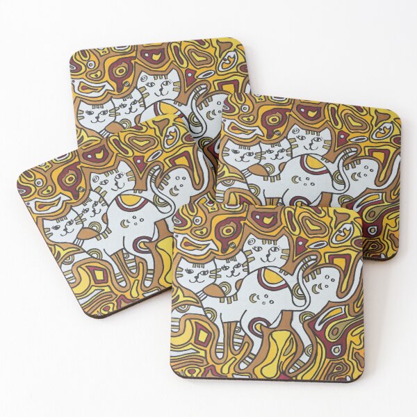 Item preview, CrazyCats, yellow designed and sold by Uta Daniel.