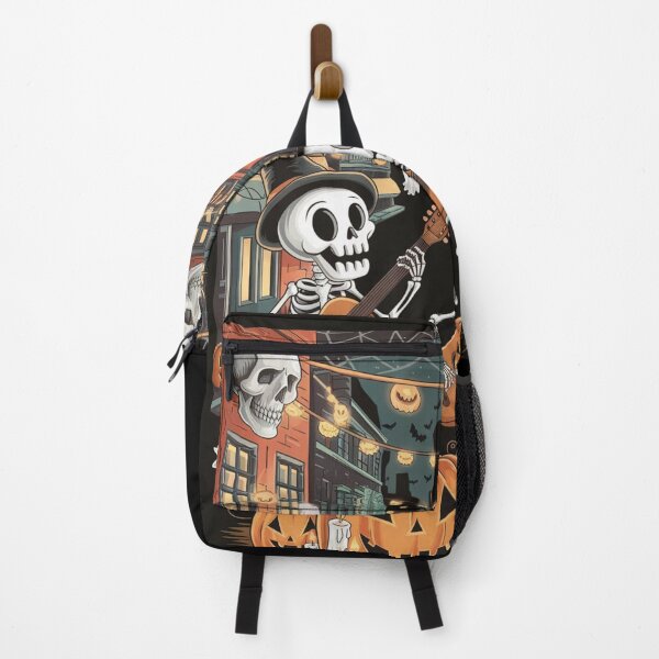 Item preview, Happy skeletons play classical guitar, halloween city designed and sold by KolorellaS.