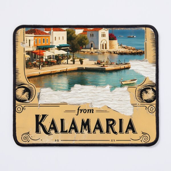 Item preview, Greetings from Kalamaria Central Macedonia Greece Postcard Vintage Retro Travel Vintage designed and sold by TravelPostcardGems.