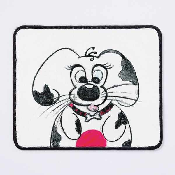 Item preview, Dog with red ball hand painted without AI designed and sold by PINTOXIA.