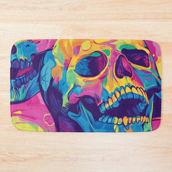 Item preview, Vibrant Skull Pattern: A Colorful Skull Showcase designed and sold by Soul-Sparks.