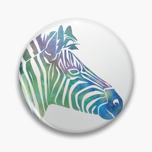Item preview, Watercolor Zebra, Rainbow Zebra, Zebra Silhouette designed and sold by Spike The Punch Design Co..
