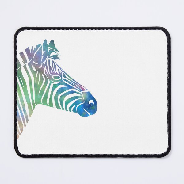 Item preview, Watercolor Zebra, Rainbow Zebra, Zebra Silhouette designed and sold by Spike The Punch Design Co..