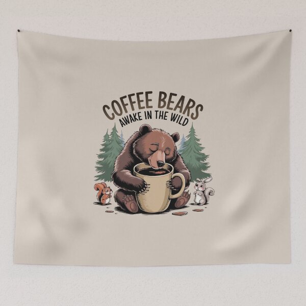 Item preview, Coffee Bears: Awake in the Wild designed and sold by Situstshirts.
