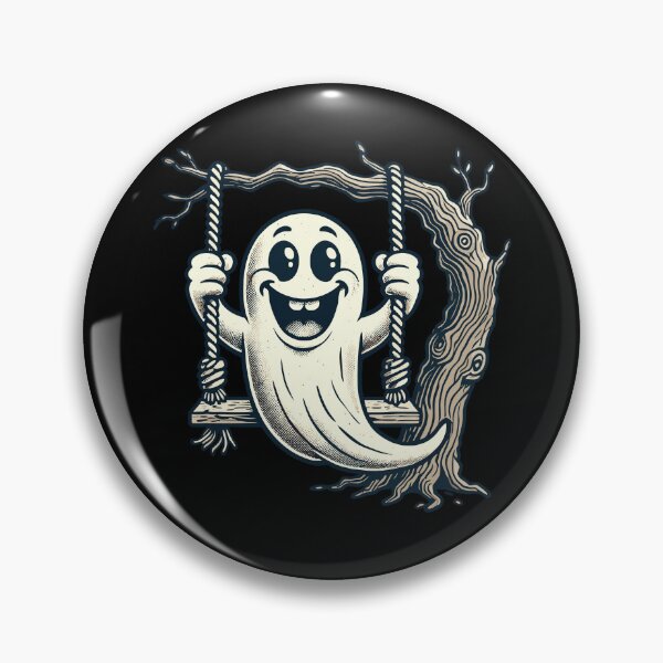 Item preview, Cute Swing Ghost Funny Halloween designed and sold by LuminOrb.