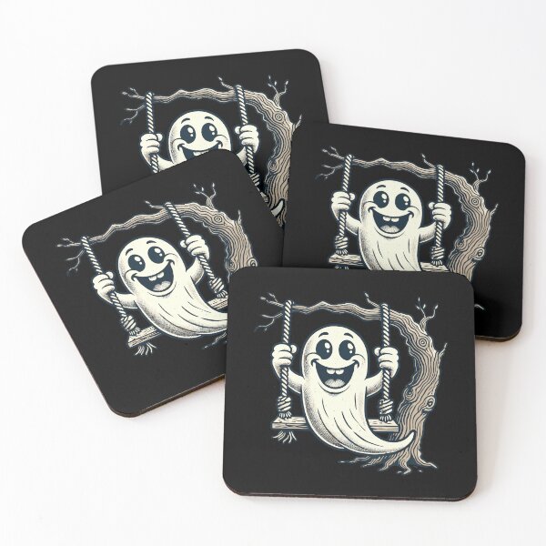 Item preview, Cute Swing Ghost Funny Halloween designed and sold by LuminOrb.
