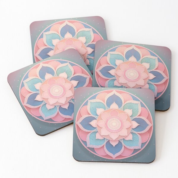 Item preview, An intricate pattern design with mandala-like circles in a rainbow of colors. designed and sold by HEMRO.